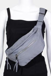 Fame Multi Pocket Nylon Crossbody Bag.