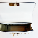 The Hollywood White Leather Crossbody Bag.