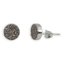 Jeanna Druzy Stud Earrings in Silver.