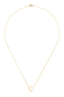 Heart Crystal Pave Necklace.