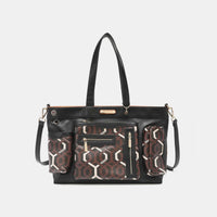 Nicole Lee USA Geometric Pattern Large Handbag.