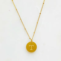 Ellison + Young: Singular Charm Initial Necklace.