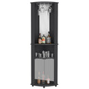 Bar Cabinet Corner, Rialto, Black.