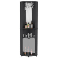 Bar Cabinet Corner, Rialto, Black.