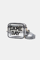 Zenana GAME DAY Stadium Approved Transparent Crossbody Bag.