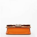 The Hollywood Studded Leather Crossbody Bag Orange.