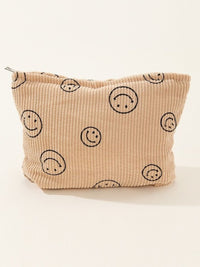 Zenana Corduroy Smile Clutch Bag.