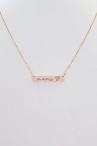 Mama Bar Heart Necklace.