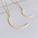 Crescent Duo Necklace Set of 2.