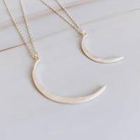 Crescent Duo Necklace Set of 2.