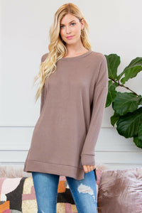 Brushed Thermal Waffle Sweater.