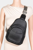 Fame Textured PU Leather Sling Bag.