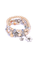 Butterfly Pearl Classy Stackable Bracelet