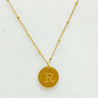 Ellison + Young: Singular Charm Initial Necklace.