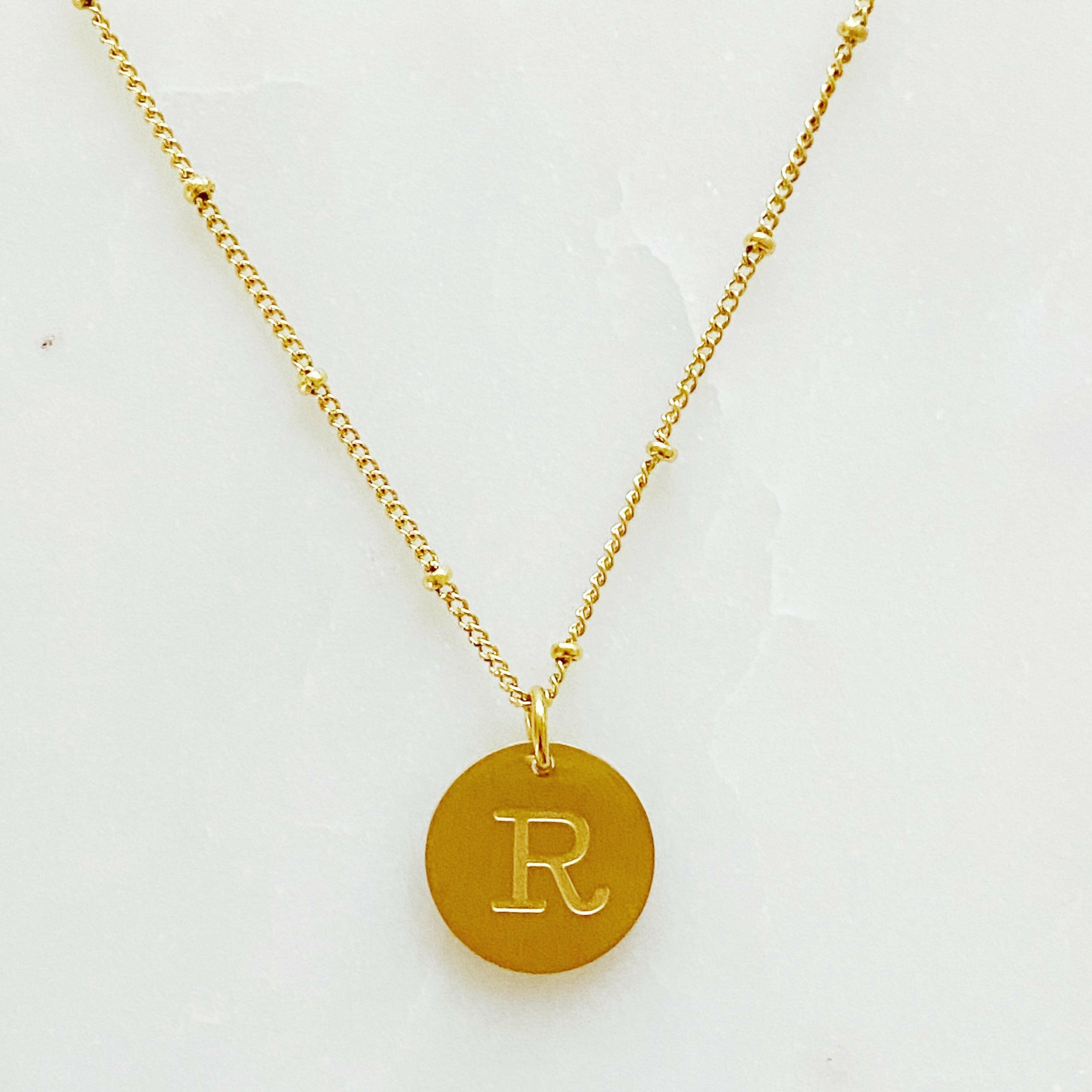 Ellison + Young: Singular Charm Initial Necklace.