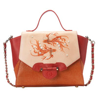 Koi Small Orange Satchel.