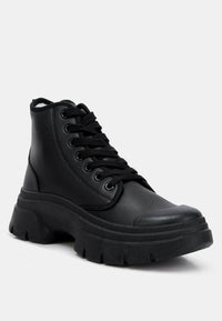 Roxane Chunky Lace Up Boots.