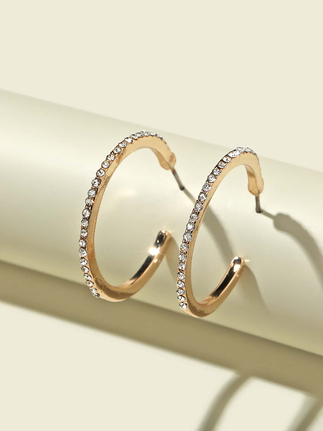 Classic Sparkle Hoop Earrings