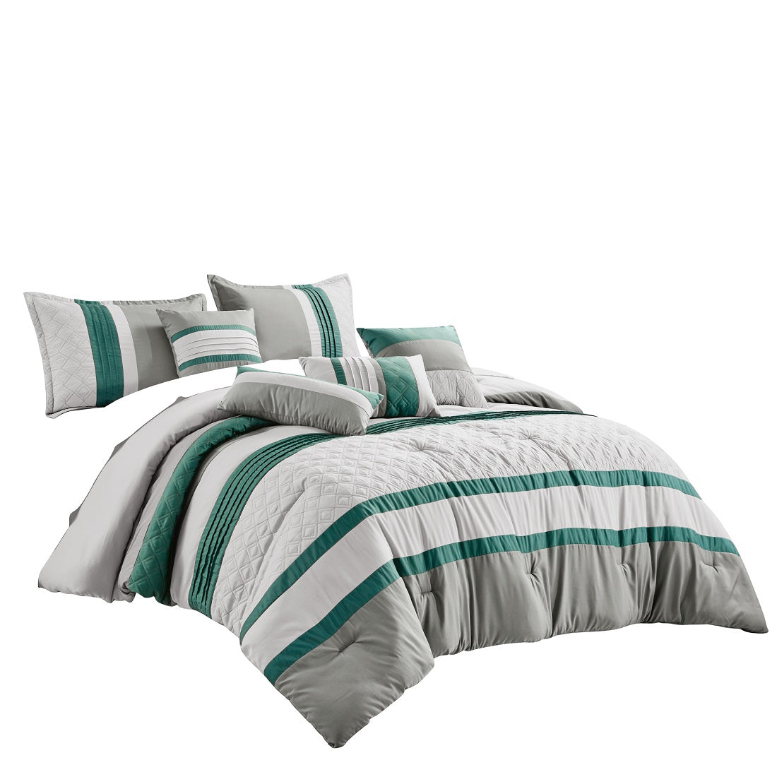 HUDEL 7PC COMFORTER SET