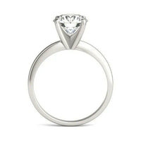 2 CTW Round Lab Grown Diamond Solitaire Engagement Ring 14K White Gold (G-Vs).