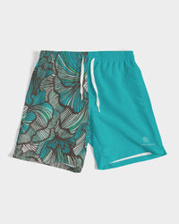 Sea Petal Swirls 7" Classic Men Swim Trunk.