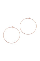 25804-60 - 60mm Wire Hoop Earrings.